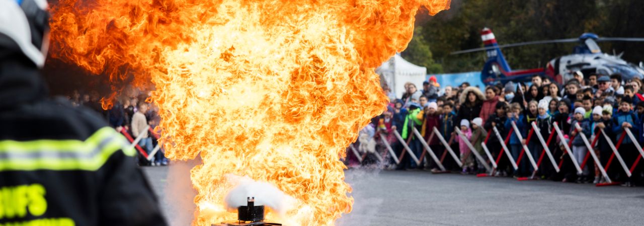 Vorführung beim Wiener Sicherheitsfest zum Thema 